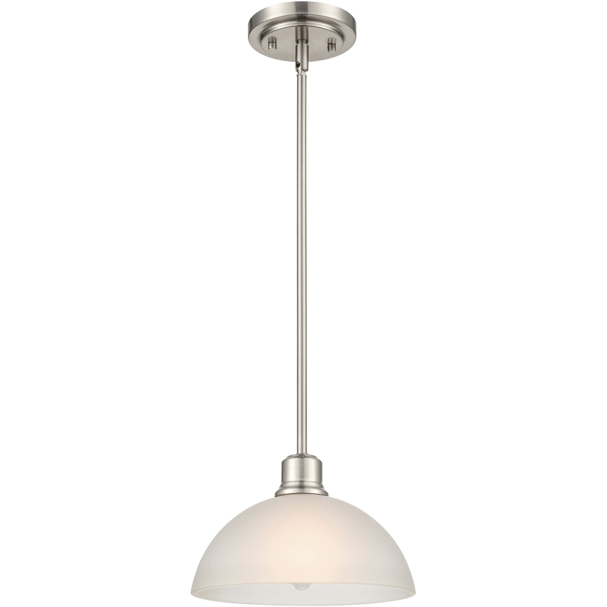 Amberle 1 Light 9.5 inch Brushed Nickel Pendant Ceiling Light
